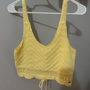 Hollister knitted crop top
